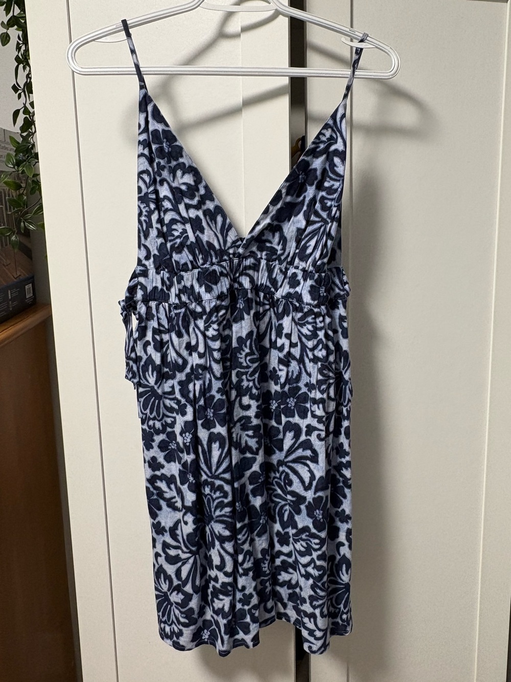 Aerie floral linen blend mini dress